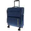 Mandarina Duck Zephyr Trolley Cabin, Blu (dress blue), 40 x 20 x 55 centimeters, Trolley cabin in tessuto morbido