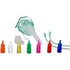Fiab MASCHERA MORBIDA A CONCENTRAZIONE VARIABILE CON SISTEMA VENTURI COMPLETA DI KIT CON 7 RACCORDI COLORATI E TUBO DI COLLEGAMENTO ANTISCHIACCIAMENTO ADULTI