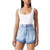 Lee Pleated Short Pantaloncini Casual, Frosted Blue, 25 da Donna