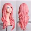 ciciglow Parrucca Ondulata Lunga Riccia per, Resistente Al Calore, Parrucca in Costume da Festa di Halloween Alla Moda con più Scenari Applicabili, Facile da Indossare, (Rosa)