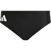 adidas Uomo Solid Swim Trunks, Black/White, S-M