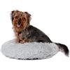 Danish Design Essentials - Cuccia per cani a forma di ciambella, color argento, piccola, 40 cm, comoda e soffice, lavabile in lavatrice