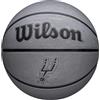Wilson Pallone da Basket NBA Team Tribute Solid, Con Cuciture Pro, Stabilità Dell'Aria e Alte Prestazioni, Per Giocare All'Aperto, Squadra: Los Angeles Lakers, Colore: Giallo, Taglia: 5