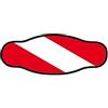Best Divers IN/Flag, Cinturino Maschera in Neoprene, Doppio Foglio, Bandiera