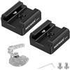 NEEWER 2 Adattatori per Attaccco Cold Shoe con Viti 1/4 per Flash Luce LED Monitor Microfono, in Alluminio con Perni Anti Torsione Cuscinetti Compatibile con SmallRig Cage Maniglie Superiori, UA031