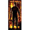 FIESTAS GUIRCA | Decorazione Porta Assassino in Tessuto (80x180 cm) - Ideale per Feste di Halloween e Celebrazioni di Polizia - Decorazione per Parete, Porta e Finestra - Multicolore