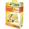 Windhager Vela Parasole per tendicorda, Protezione Solare, pergola o Giardino d'inverno, 420 x 140 cm, Bianco Giallo, 10873