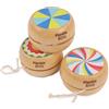 PLANÈTE BOIS - Pacco di 24 Yo-yo - Da Collezionare - 030145YPA - 24 pezzi - Multicolore - Legno - Gioco per Bambini - Ricreazione - Fiera - Vintage - 6 cm x 6 cm - A Partire dai 3 Anni