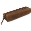 Londo Astuccio in Vera Pelle con cerniera, portapenne, borsa per cartoleria