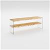 Hanah Home Supporto per TV, Pino, Quercia, Taglia Unica