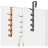 KASESSS 3 Pezzi Appendiabiti da Porta, Verticale Attaccapanni da Porta, Robusto Appendino da Porta, Pratico Gancio Porta, Appendi Bbiti per Porte Senza Forare, Ganci Porta per Camere da Letto, Bagno