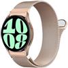 Issinlky No Gap Cinturino per Samsung Galaxy Watch 7 metallo acciaio inossidabile Cinturino per Galaxy Watch 7/FE/6/5/4 40mm 44mm/Watch 6 Classic 43mm 47mm/Watch 5 Pro 45mm/Watch 4 Classic 42mm 46mm