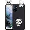 SEHEYA Cover per Oppo A16 / Oppo A54s / Oppo A16s Silicone Case 3D Cartoon Carino Panda Custodia Antiurto Nero Morbido TPU Paraurti Protezione Caso Cellulari Ragazze Ragazzo