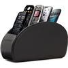 Londo Porta Telecomandi con 5 scomparti - Per contenere telecomandi di TV, stereo, decoder, DVD, Blu-Ray - in Pelle con fodera interna in suede. Adatto per salotto o camera da letto