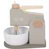 small foot Grigio Tasty in Legno, 2 in 1, Robot da Cucina Mano e Mixer in Piedi, Set da Gioco per Bambini dai 3 Anni, 12679, Colore Coloured