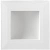 Faro LED da incasso Quadrato Luce INDIRETTA 8W Foro 92x92mm Colore Bianco Naturale 4.000K