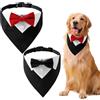 TYFGRT 2 Papillon per Animali Domestici, Sciarpe per Cani, Sciarpe Formali da Smoking, Bandane per Cani A Prezzo Regolabile, Decorazioni per Cani per Feste di Nozze