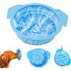 xyuayamz Ciotola per Cani Anti Ingozzamento, Ciotole Mangiare Lento Antiscivolo, Ciotole Interattiva per Alimentazione Lenta per Animali Domestici, Slow Feeder Bowl per Cane e Gatti, Silicone, 1 Pezzo, Blu