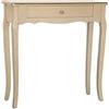 DRW - Tavolo ingresso 80 cm cassetto Legno Champagne 80x30x80cm