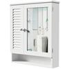 GALILEO Mobile a specchio da bagno in legno mdf laccato 60x15x h. 68 cm, Sìordine