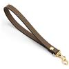 SHTGOI Cinturino in PU Pelle da Polso Portachiavi Sostituto Bracciale Corto Maniglie per Borse Cinturino in Pelle con Moschettone Cinturino per Borse a Mano Portafoglio Clutch Portamonete Portachiavi