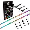 airgoo Striscia LED RGB indirizzabile per PC, AG-NEON-LS1 tubo in gomma siliconica diffusa al neon, per intestazione argb a 3 pin da 5 V o controller segnale RGB AG-DRGB16 (non incluso), viene fornito