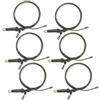 Hirisi Tackle 6 pezzi per pesca alla carpa linea centrale carpa clip per capelli Rig legato connettore girevole accessorio (FBA-LC210)