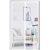Panngu Zanzariere Magnetiche per Porte Finestre 100x200CM, Zanzariera Magnetica Porta Finestra 2023 Versione Aggiornata, Tenda con Magneti Anti Zanzare, Mosche Insetti - Bianco