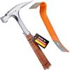 PICARD Martello da carpentiere, superficie scanalata, n. 790 ½ + Pied-de-biche BlackGiant® + Adesivo | Martello da carpentiere professionale 800 g | Magnete porta chiodi | Martello