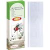 LFSYS Confezione da 100 trappole per mosche per finestre, trappole per mosche della frutta per interni, strisce adesive per mosche, per interni, trasparenti