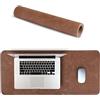 Londo Tappetino per il Mouse XL in Vera Pelle, Esteso Tappetino da scrivania, Extra Grandi, XL Tappetini Mouse Pad