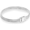 PANDOCCI 2019 Spring Reflexions Multi Snake Chain Bracelet 925 Silver DIY Adatto a bracciali Pandora Originali Gioielli di Moda con ciondoli (17CM)