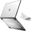 eleger Cover anti-cracking compatibile con M5/M4/M3/M2 MacBook Air 13 pollici A3449 A3240 A3113 A2681, versione 2026 2025 2024 2022, Bordo in TPU nero e Custodia rigido in PC, Trasparente opaco
