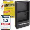 PATONA Dual Caricabatterie USB-C per Panasonic DMW-BLF19 BLF19E Batteria | Mini caricaore da viaggio per Lumix DC G9, GH5, GH5S, DMC GH4, GH3, Sigma BP-61, con cavo USB