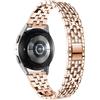 WoPail 20mm Cinturino Donna per Samsung Galaxy Watch 7/ Galaxy Watch 6 40mm 44mm, Scintillante Diamante Bracciale di Ricambio Acciaio Inossidabile Cinturino per Galaxy Watch 6 Classic - Oro Rosa