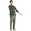 TRAMAS+ Pigiama Invernale da Uomo, Pigiama Coraline con Maniche Lunghe in Pile e Pantaloni Lunghi, Set Pigiama Confortevole e Caldo - Pigiama Invernale da Uomo- S, Andino