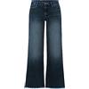 WKAYsIV Jeans-Elasticizzati-Casual Pantalone A Jeans Gamba Dritta da Donna Pantaloni in Denim Vita Media con Bordo Casual Invernali Felpati Elastico M 21.99