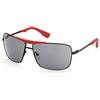 Web Eyewear WE0295 Occhiali, Matte Black/Smoke, 62 Uomo