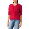 United Colors of Benetton Maglia G/C M/M 101TD100N Maglione, Rosso 19D, S Donna