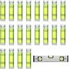 iplusmile Mini livella a bolla 50 pezzi, mini livella orizzontale, livello a bolla piccola (verde chiaro)