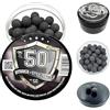 RUBBER-STEEL BALLS 50 pcs Premium Quality Hard Rubber Steel Balls Reusable Paintballs Reballs Powerballs for Training Home and Self Defense Pistols in 50 Caliber