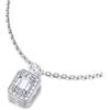 MomentWish Moissanite Collana a Cuscino, 1 Carato Moissaniti Diamanti Ciondolo Collana donna Argento 925 con Certificato Gra Gioielli Regalo per Donne Mama