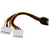 zdyCGTime 15,2 cm SATA pin maschio a Dual 4 pin femmina IDE hard drive cavo di alimentazione convertitore adattatore a Y, LP4 Molex maschio a femmina per 12 V/5 V IDE HDD DVD