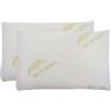 Generico Coppia di Cuscini in Memory Foam Modello Saponetta Fodera in Aloe Vera,Altezza 15cm Anallergico Antiacaro Sfoderabile Made in Italy
