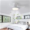 Luyaim Silenzioso Bambini Ventilatore Da Soffitto Con Luce E Telecomando 6 Velocità Con Motore DC Piccolo Lampadari Con Ventilatore Design LED Dimmerabile Per Camera Da Letto E Soggiorno-B