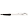 Pentel TRF94W-C - Penna stilografica Tradio con ottimo pennino in iridio, edizione fusto ad elevata lucentezza, ricaricabile, bianco/blu