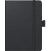 BRUNNEN Agenda tascabile Kompagnon modello 732 66 (2025), 2 pagine = 1 settimana, A6, 192 pagine, copertina baladek, nero