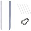 Generic Pennino capacitivo per Samsung Galaxy Tab S10+ S10 Ultra Stylus di ricambio per penna touch con supporto per cambiare pennini (senza Bluetooth) (blu)