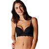 LOVABLE Trendy Lace, Reggiseno Imbottito con Ferretto, Donna, Nero, 42 / 7C