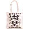 CROMO N.B. SRL Shopper cm.38x42 Manici lunghi 100% cotone naturale